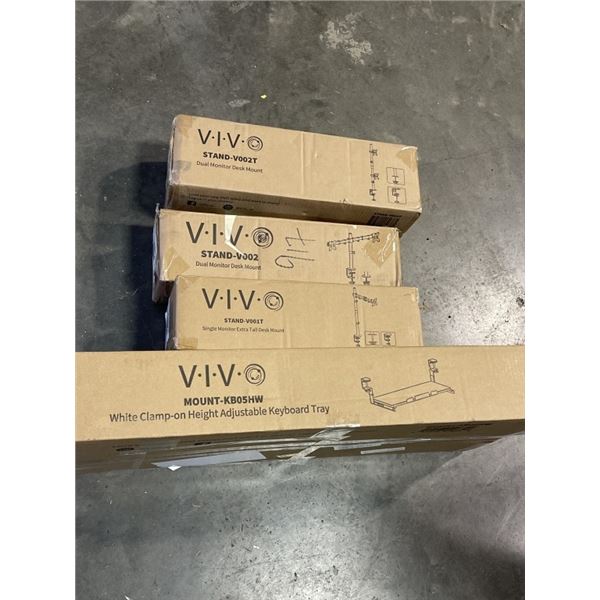 4 ASSORTED VIVO MOUNTS