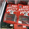Image 3 : EIGHT BAGS OF MY MIGHTY WOLF PORK SAUSAGE RECIPE TREATS, TWO MEGA BONES, AND LONG LASTING BEEF CHEWS