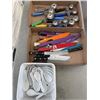 Image 1 : TRAY OF KNIVES, SERVING SPOONS, AND BAKING SCOOPS