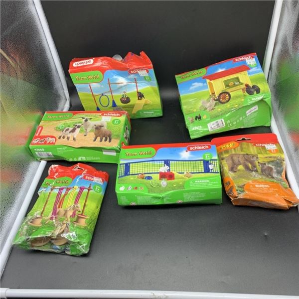 LOT OF NEW SCHLEICH FARMHOUSE PLAY SETS PACKAGING NOT IDEAL