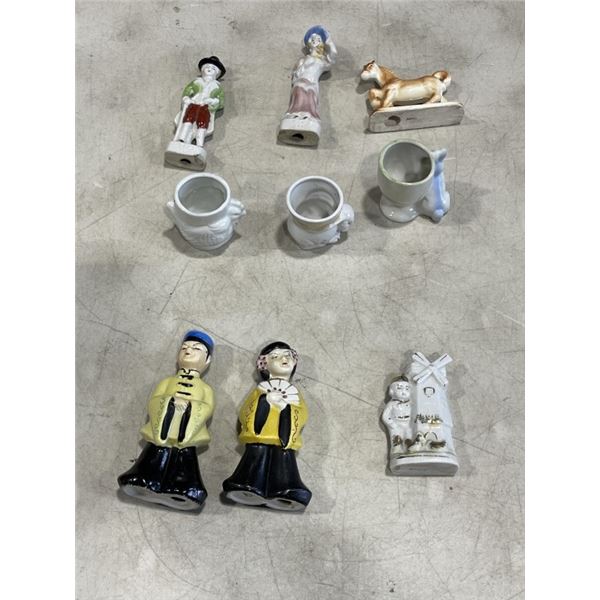 9 OCCUPIED JAPAN FIGURINES
