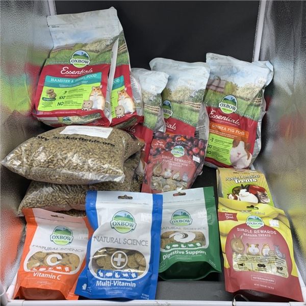 LOT OF GUINEA PIG FOOD AND SMALL PET FOOD AND ACCESSORIES