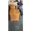 Image 3 : 5 DRAWER PINE HIGH BOY DRESSER AND NIGHT STAND