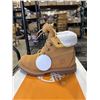 Image 2 : NEW TIMBERLAND FLEECE FOLD DOWN WOMENS BOOT, WHEAT - SIZE 8