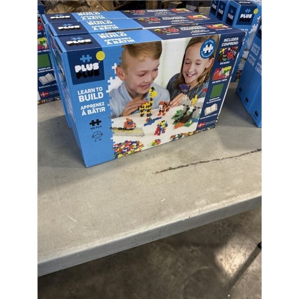 3 NEW LEARN TO BUILD BUILD SETS, 400PC EACH WITH BASEPLATE AND GUIDE BOOK