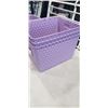 Image 2 : 5 PURPLE PLASTIC BASKETS
