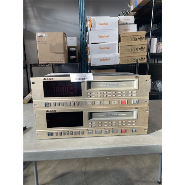 2 ALESIS 20 BIT DIGITAL AUDIO RECORDER