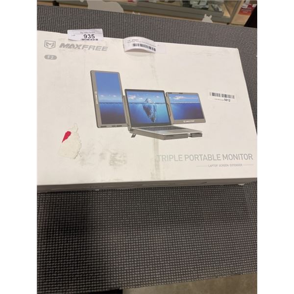 MAXFREE TRIPLE PORTABLE MONITOR  LAPTOP SCREEN EXTENDER