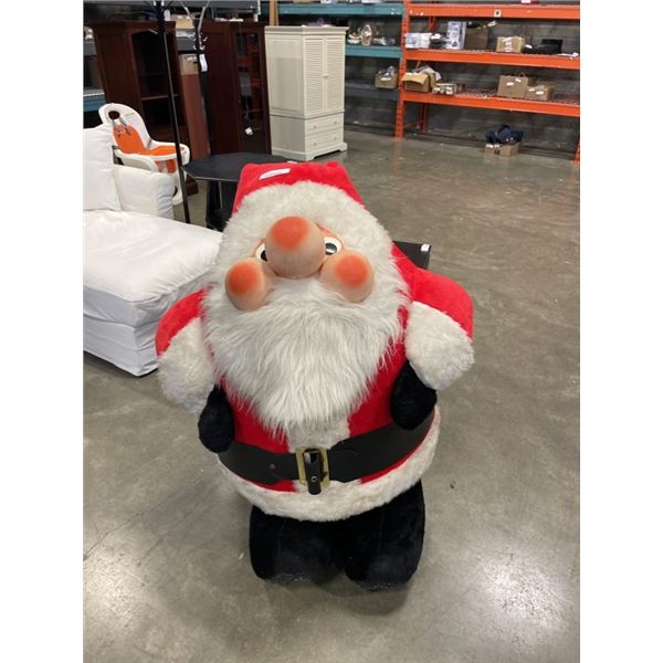 STUFFED SANTA FIGURE 4FT TALL, 3FT WIDE