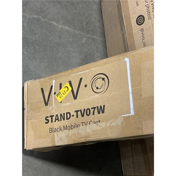 VIVO BLACK MOBILE TV CART