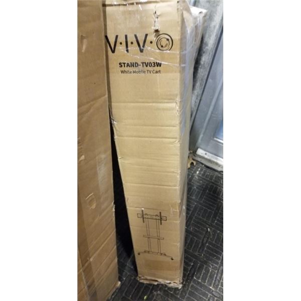 VIVO WHITE MOBILE TV CART
