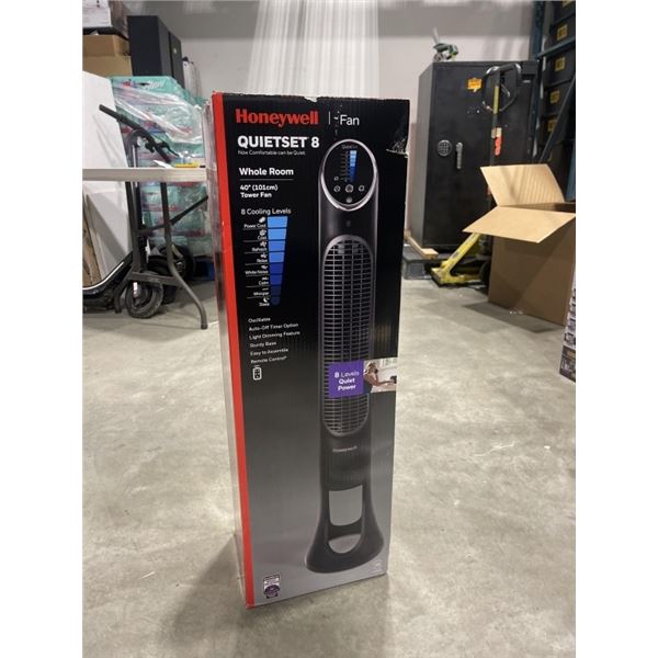 HONEYWELL QUIET 8 SPEED 40" OSCILLATING TOWER FAN - TESTED WORKING