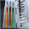 Image 2 : NEW 13PCS SCULPTURE CARVING KNIFE SET WITH 50 EXTRA PRECISION BLADES