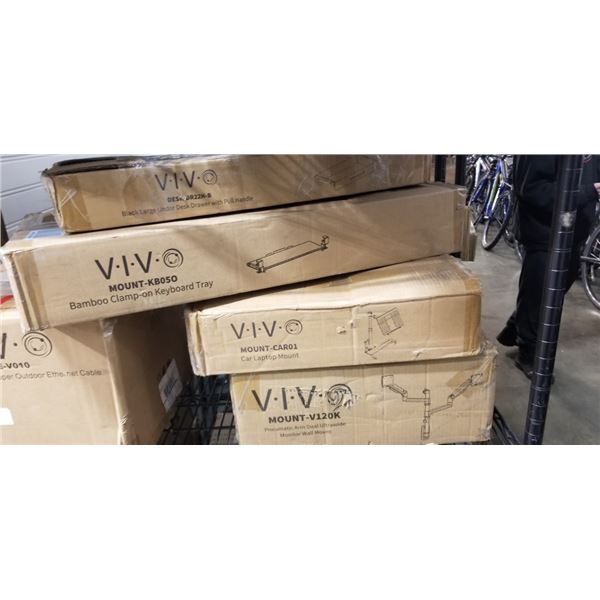 4 ASSORTED VIVO MOUNTS