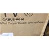 Image 2 : VIVO BLACK 1000FT CAT6 FULL COPPER OUTDOOR ETHERNET CABLE