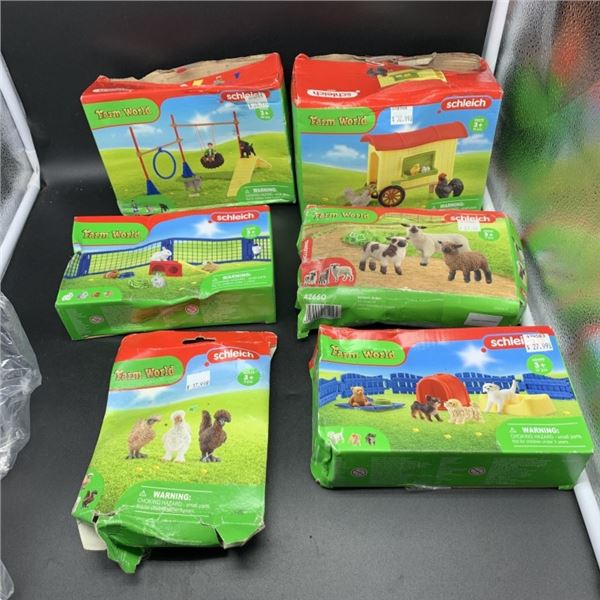 LOT OF NEW SCHLEICH FARMHOUSE PLAY SETS PACKAGING NOT IDEAL