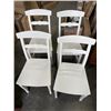 Image 3 : ROUND WHITE IKEA PEDESTAL DINING SET WITH 4 CHAIRS AND EXTENSION