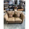 Image 2 : NATUZZI TAN LEATHER LOVESEAT