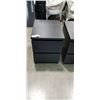 Image 2 : 2 BLACK 2 DRAWER SIDE TABLES