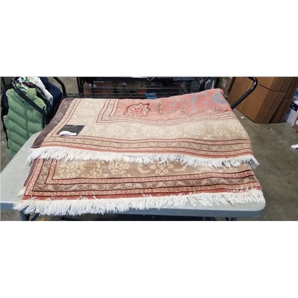 PASHME TABRIZ 100% WOOL HAND KNOTTED CARPET, 7FT X 10FT