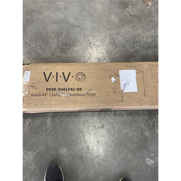 VIVO BLACK CLAMP ON OVERHEAD SHELF