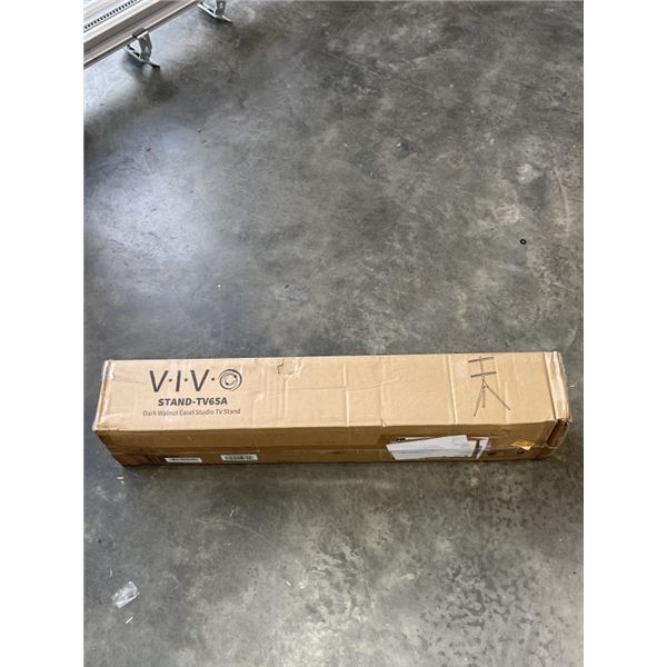 VIVO DARK WALNUT EASEL STUDIO TV STAND
