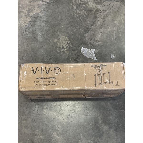 VIVO BLACK ELECTRIC FLIP DOWN / SWIVEL CEILING TV MOUNT