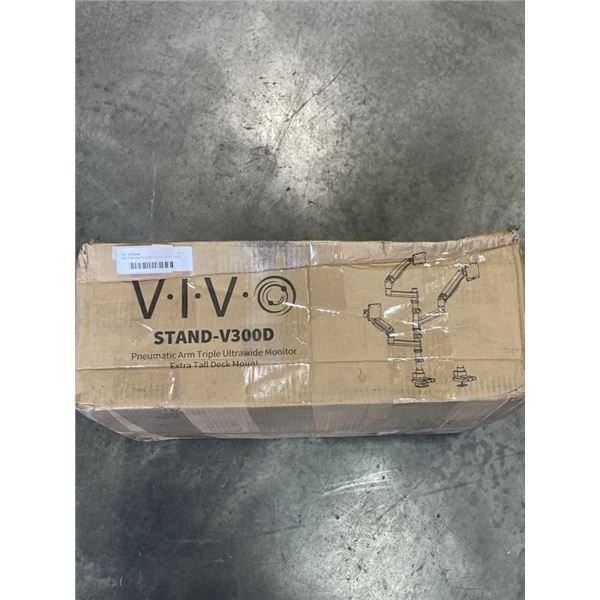 VIVO PNEUMATIC ARM TRIPLE ULTRA WIDE MONITOR EXTRA TALL DESK MOUNT