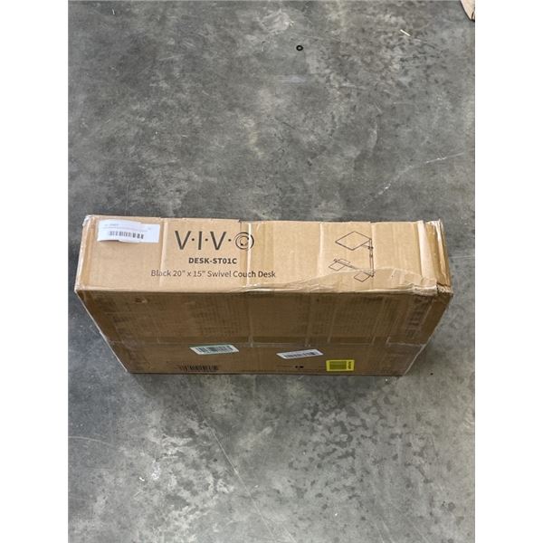 VIVO BLACK 20 X 15 INCH SWIVL COUCH DESK