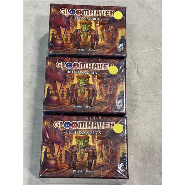 3 NEW GLOOMHAVEN BUTTONS AND BUGS BOX SETS