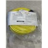 Image 2 : NEW YELLOW INDOOR OUTDOOR 200FT HEAVY DUTY LIGHTED EXTENSION CORD, 14AWG, 3 WIRE