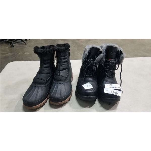 2 NEW SIZE 9 LADIES WINTER BOOTS