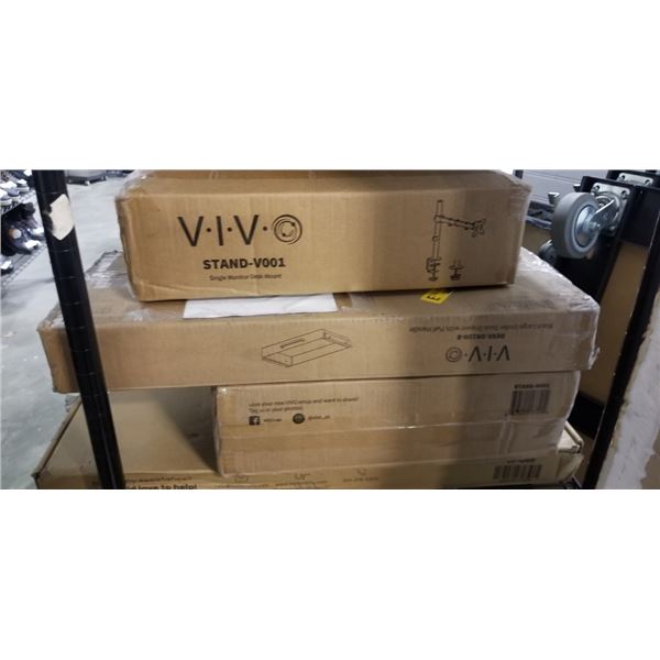 4 ASSORTED VIVO MOUNTS