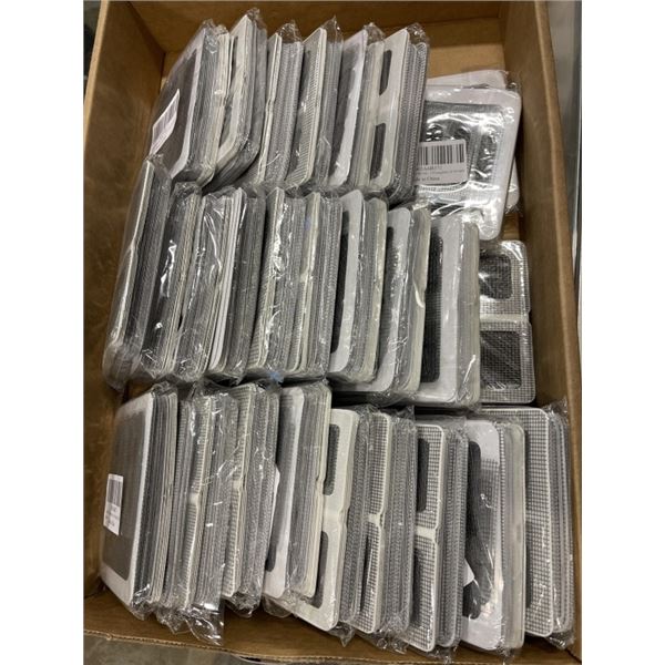28 PACKAGES OF 40 ASSORTED SIZE WINDOW SCREEN MESH AND DRYWALL REPAIR PATCHES, WITH ADHESIVE