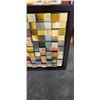 Image 3 : FRAMED WOOD BLOCK ART WALL HANGING, 40 X 40 INCH