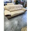 Image 2 : BEIGE LEATHER SOFA AND OVERSIZED CHAIR