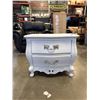 Image 1 : WHITE 2 DRAWER FRENCH PROVINCIAL NIGHT STAND
