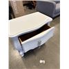 Image 4 : WHITE 2 DRAWER FRENCH PROVINCIAL NIGHT STAND