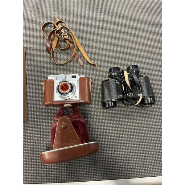 VINTAGE ZEISS IKON 35MM CAMERA, AND CARL STEIN  8X30 BINOCULARS