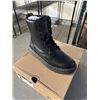 Image 3 : NEW PAIR OF DR. MARTENS AIR WAIR CREWSON BLACK CLASSIC PULL UP  SIZE US MENS 9, LADIES 10