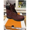 Image 2 : NEW PAIR OF TIMBERLAND PREMIUM WATERPROOF BOOT BURGUNDY NUBUCK SIZE US MENS 8.5