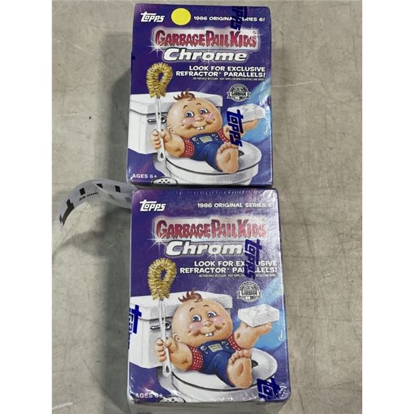 2 NEW TOPPS GARBAGE PAIL KIDS CHROME BOXES