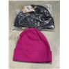 Image 2 : NEW NORTHFACE THERMOBALL BEANIE SIZE S/M BLACK AND NORTH FACE FUSCHIA PINK BEANIE