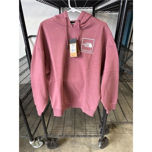 NEW NORTH FACE WOMENS BACK FINE BOX HD HOODIE IN WILD GINGER, SIZE MEDIUM