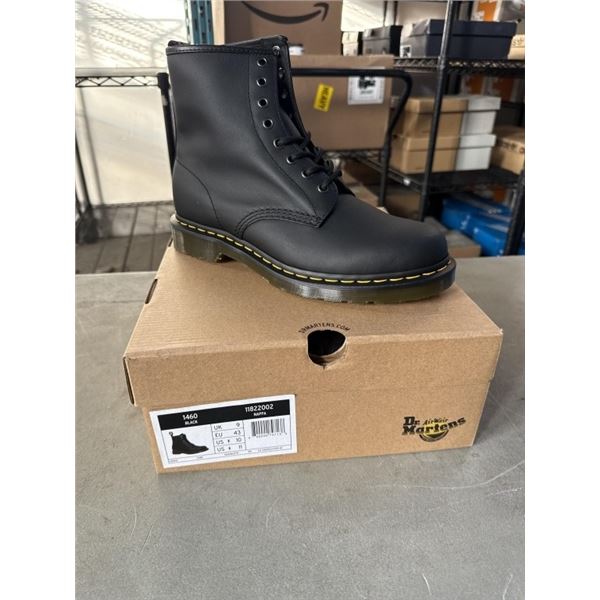 NEW PAIR OF DR. MARTENS AIR WAIR 1460 BLACK NAPPA BOOT SIZE US MENS 10, LADIES 11