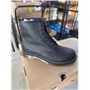 Image 3 : NEW PAIR OF DR. MARTENS AIR WAIR 1460 BLACK NAPPA BOOT SIZE US MENS 10, LADIES 11