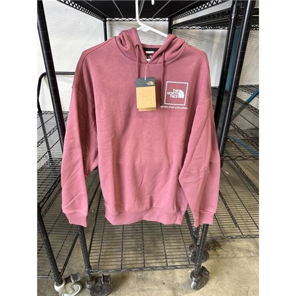 NEW NORTH FACE WOMENS BACK FINE BOX HD HOODIE IN WILD GINGER, SIZE SMALL