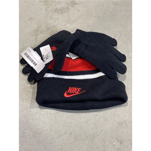 NEW NIKE 2 PIECE SET, GLOVES AND TOQUE