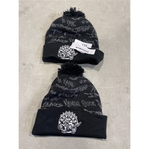 2 NEW MITCHELL AND NESS TORONTO RAPTORS TOQUES