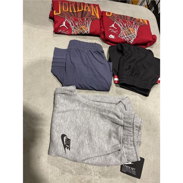 NEW MENS SUPPLY AND DEMAND SWEAT PANTS AND 2 BLACK TEES - SIZE LARGE, 1 TEE HAS TEAR HOLES